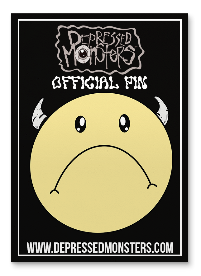 Frowny Face Pin