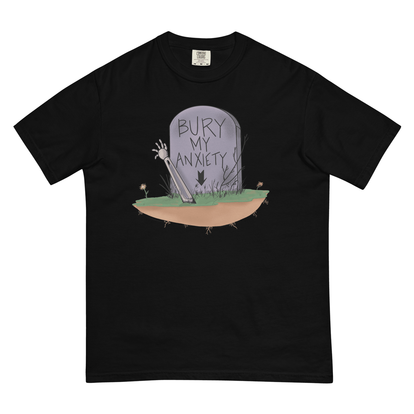 Bury My Anxiety Tee - Depressed Monsters