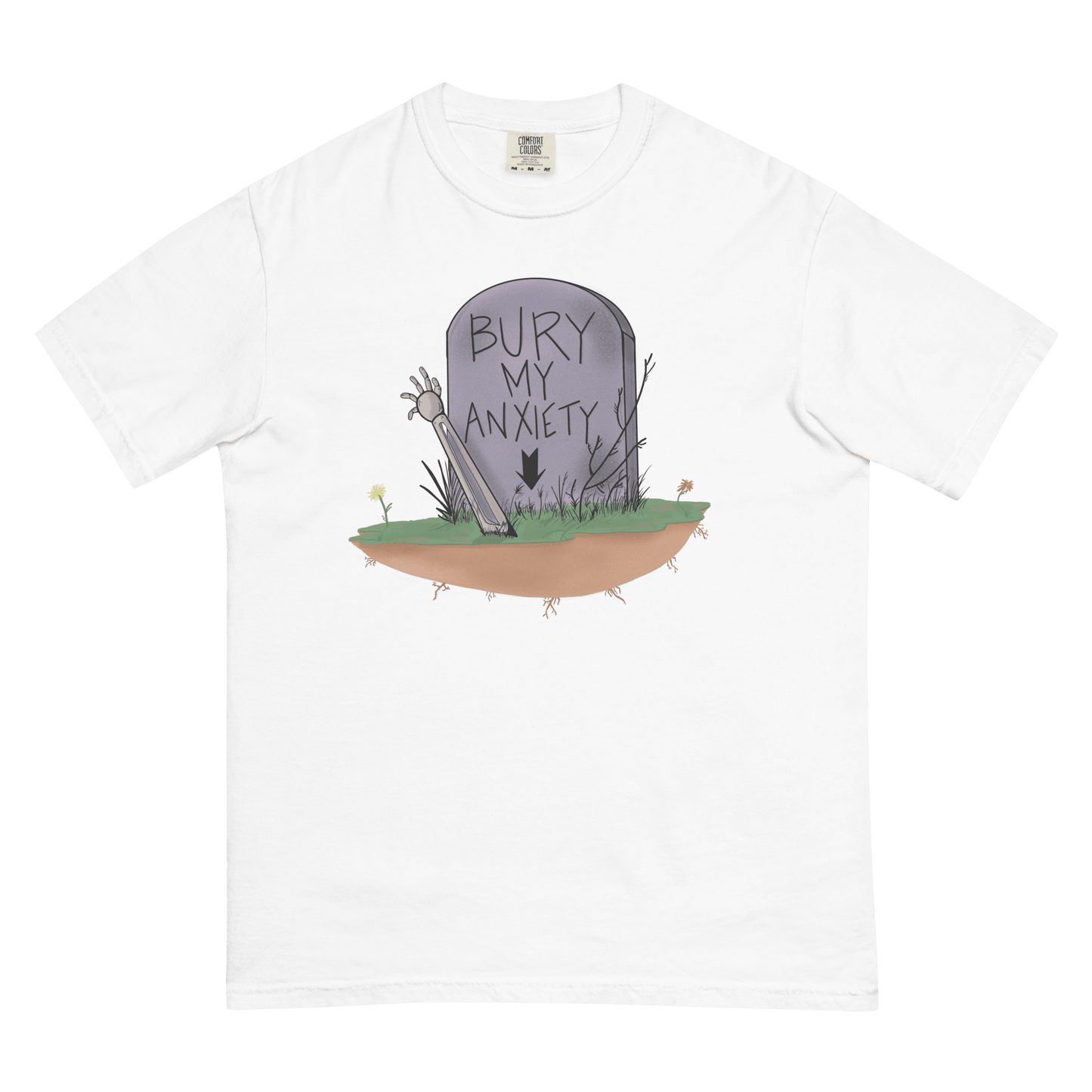 Bury My Anxiety Tee - Depressed Monsters