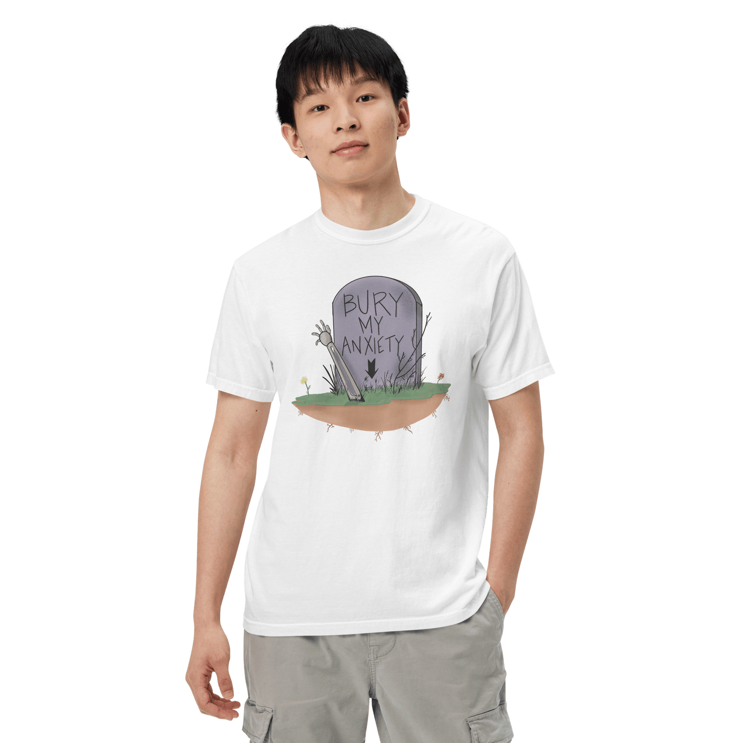 Bury My Anxiety Tee - Depressed Monsters