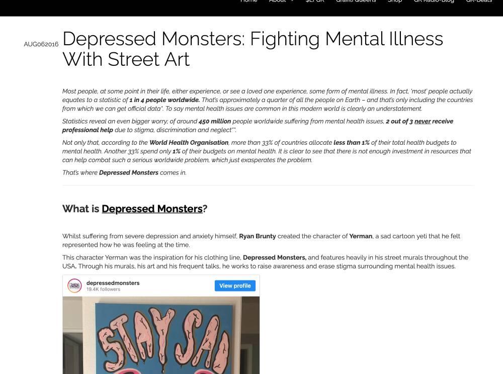 Graffiti Kings - Depressed Monsters