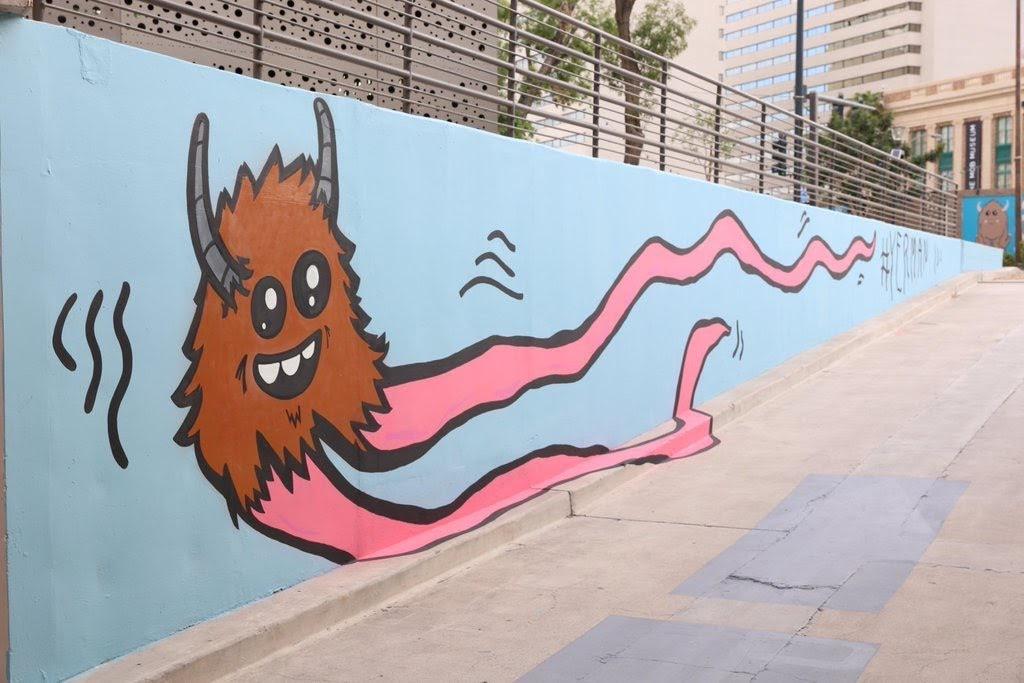 Zappos Headquarters Mural (2014) - Depressed Monsters