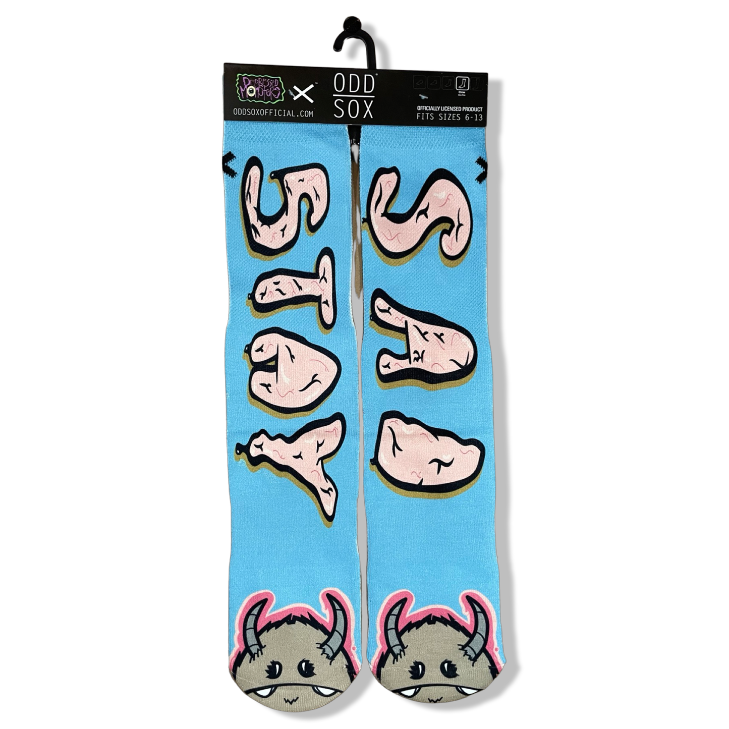 Depressed Monsters Stay Sad Odd Sox Collab freeshipping - Depressed Monsters